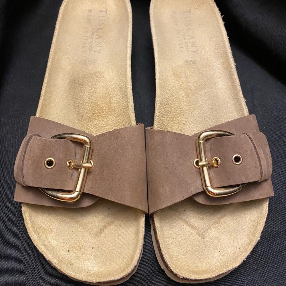 Tuscany Women’s‎ size:8.5 sandals-Brown/Tan